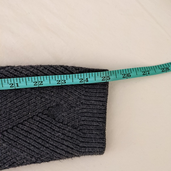 Banana Republic Factory Grey Ribbed Zip-up Cardigan Sweater - Picture 7 of 8